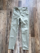 Pantaloni leggings jeans skinny CALZEDONIA rivestiti verde salvia M 6 8