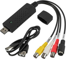 Convertitore Vhs in Digitale USB 2.0 Audio Video Grabber Card Converter, Convert