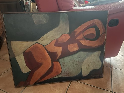 Quadro moderno con donna - con,
