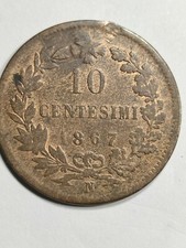 10 Centesimi 1867 N Napoli 