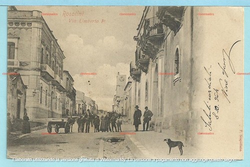 Cartolina rosolini - rosolini, (siracusa)
