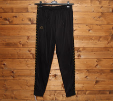 Pantalone Tuta KAPPA Tg. XL  Usato (Sa1896) Nero e Oro Vintage Unisex