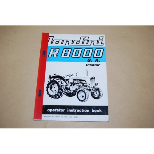 Operator instruction book - instruction,