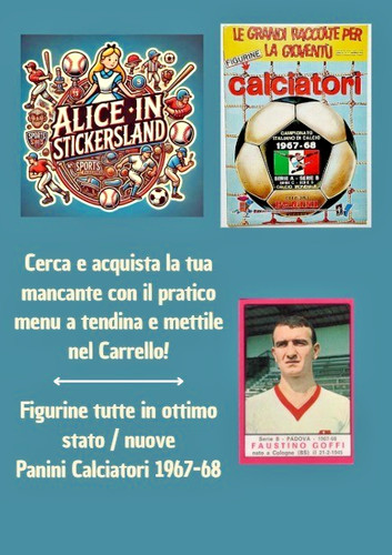 Panini calciatori 1967/68