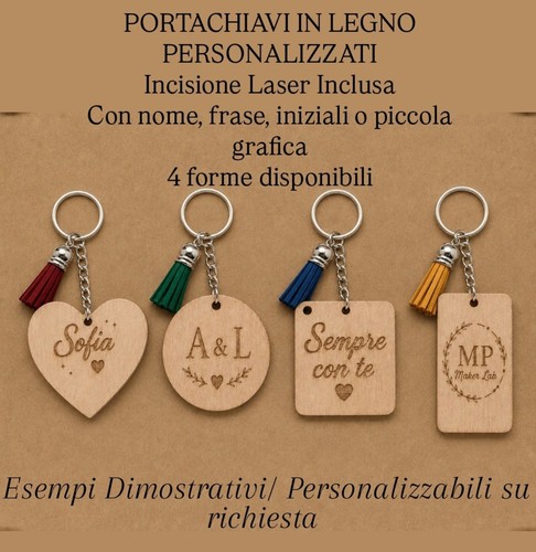 Portachiavi legno - portachiavi, in
