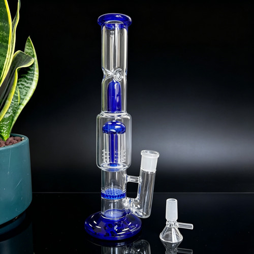 Bong vetro braccio blu - braccio,