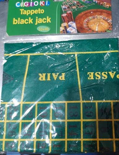 Tappeto tavolo roulette black