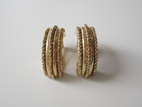 Orecchini color oro clip - oro,