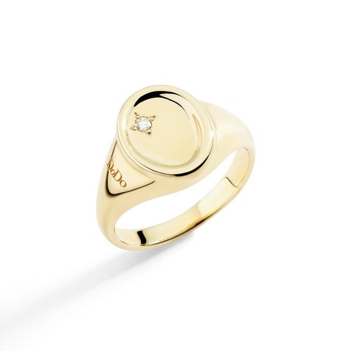 Anello dodo sigillo oro giallo - sigillo,
