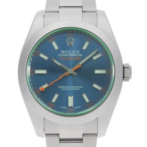 Rolex milgauss blue 116400gv - rolex,