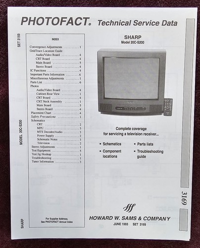 Sam photofact 3169 manuale - sam,