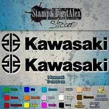 2 ADESIVI KAWASAKI  in vinile (prespaziato)