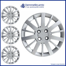 SERIE 4 BORCHIE - 4 COPRICERCHI COPPE RUOTA 15 PER FIAT QUBO