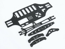 Kit piastra telaio telaio TT01 puro carbonio / parti radiocomandate ponte superiore per Tamiya TT-01