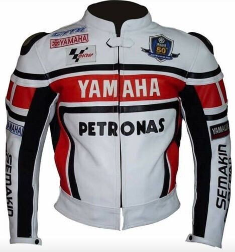 Giacca pelle moto - corsa, yamaha