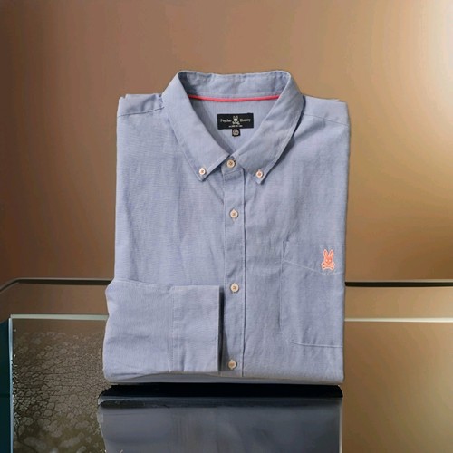Psycho bunny camicia uomo blu - camicia,