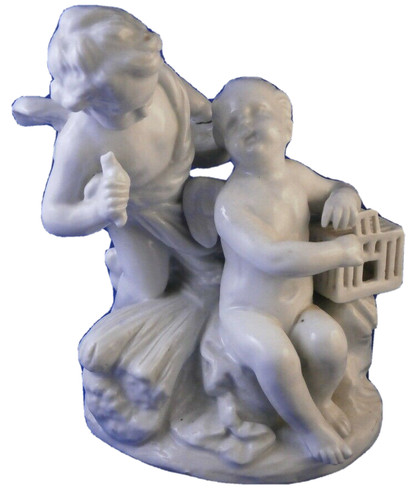 Antica statuina porcellana - , xix