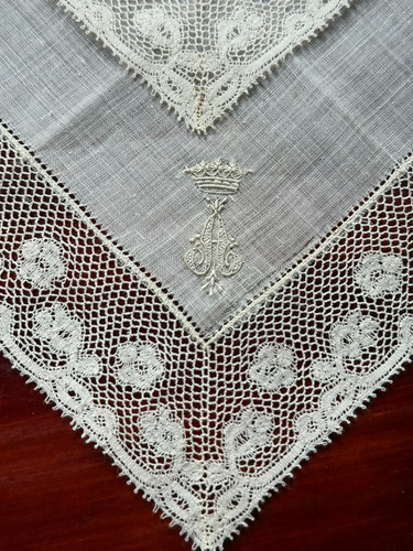 Pizzo antico 2 fazzoletti - pizzo,