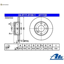Dischi freno 0111 - 2, 24.0111-0130.1