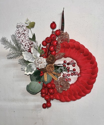Ghirlanda rossa con - ghirlanda,