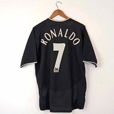 MANCHESTER UNITED MAGLIA NIKE RONALDO AWAY MAILLOT JERSEY SHIRT 2004-2005