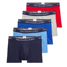 Polo Ralph Lauren Classic Tronchetto Confezione da 5 Rosso/Grigio/Royal/Blu/Navy