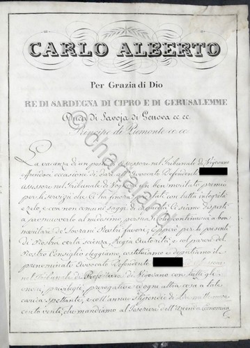 Regno sardegna patente - regno,
