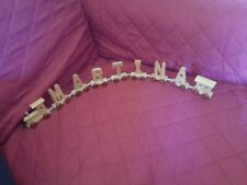 Trenino con lettere in legno