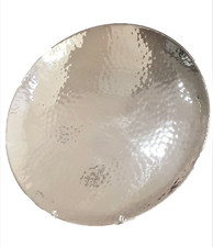 BRANDIMARTE ciotola piatta martellata argento 925 portafrutta centrotavola nuovo