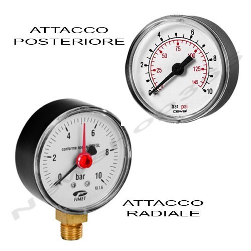 Manometro impianto autoclave - manometro, x