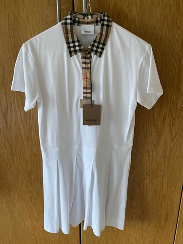 Abito burberry bambina bianco - abito,