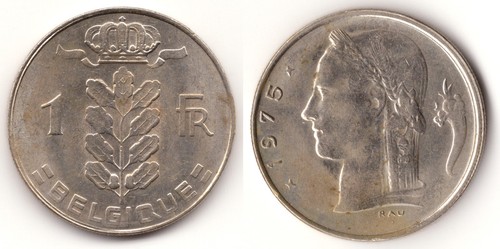 Belgio franc 1975 - 1975, in