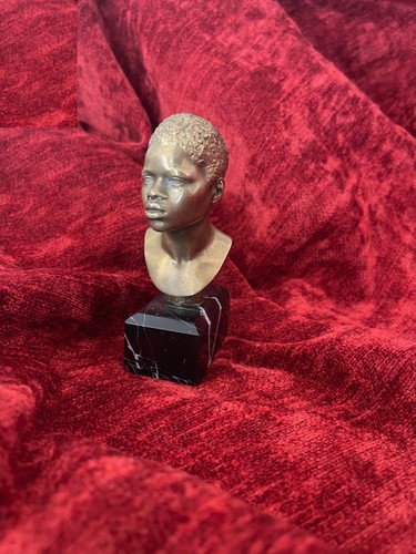 Busto bronzo dorata scultura - busto,