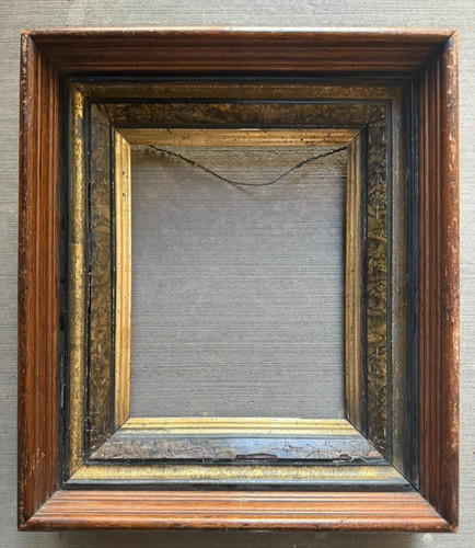 Cornice antica legno noce