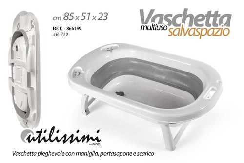 Vaschetta vasca pieghevole - vaschetta,