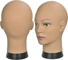 Testa Balda Mannequin Testa Professionale Parrucca Cosmetologia Testa Balda per 