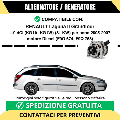 Alternatore renault laguna - renault,