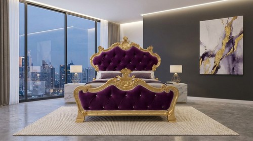 Letto piazza mezza barocco - e,