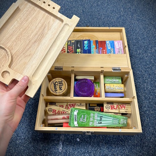 Bamboo luxury rolling - bamboo, box