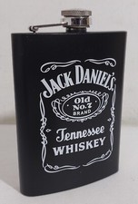 92451 Fiaschetta in acciaio nero - Whiskey Jack Daniel's - 8 oz