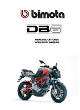 COPIA MANUALE OFFICINA BIMOTA DB6 1000  WORKSHOP MANUAL COPY ( ITA - ENG )