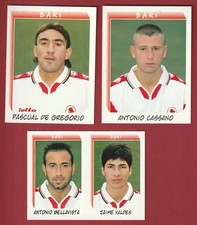 3 FIGURINE CALCIATORI PANINI 1999-2000  AGGIORNAMENTI BARI CON CASSANO NUOVE