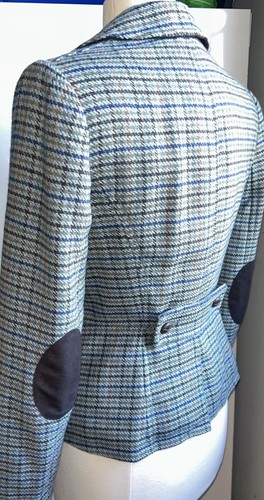 Giacca blazer tweed misto lana