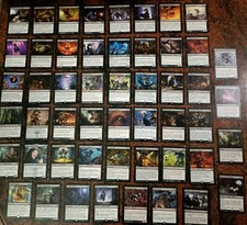 LOTTO CARTE MAGIC MTG 50 RARE NERE TUTTE DIVERSE!NO LILIANA, TARMOGOYF N956