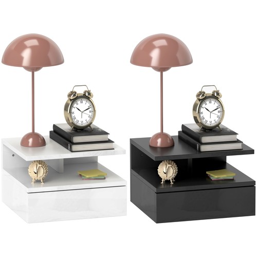 Homcom comodino moderno - comodino,