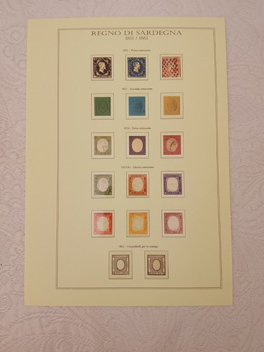 Foglio per francobolli con - per,