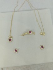 Completo set parure oro giallo - set,