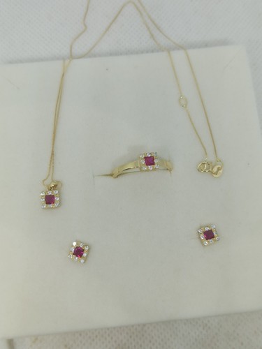 Completo set parure oro giallo - completo,