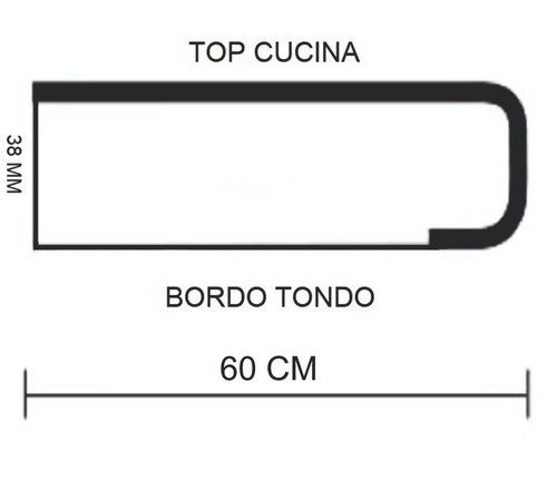 Top per cucina laminato - per,