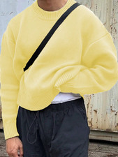 Men’s Light Yellow Oversized